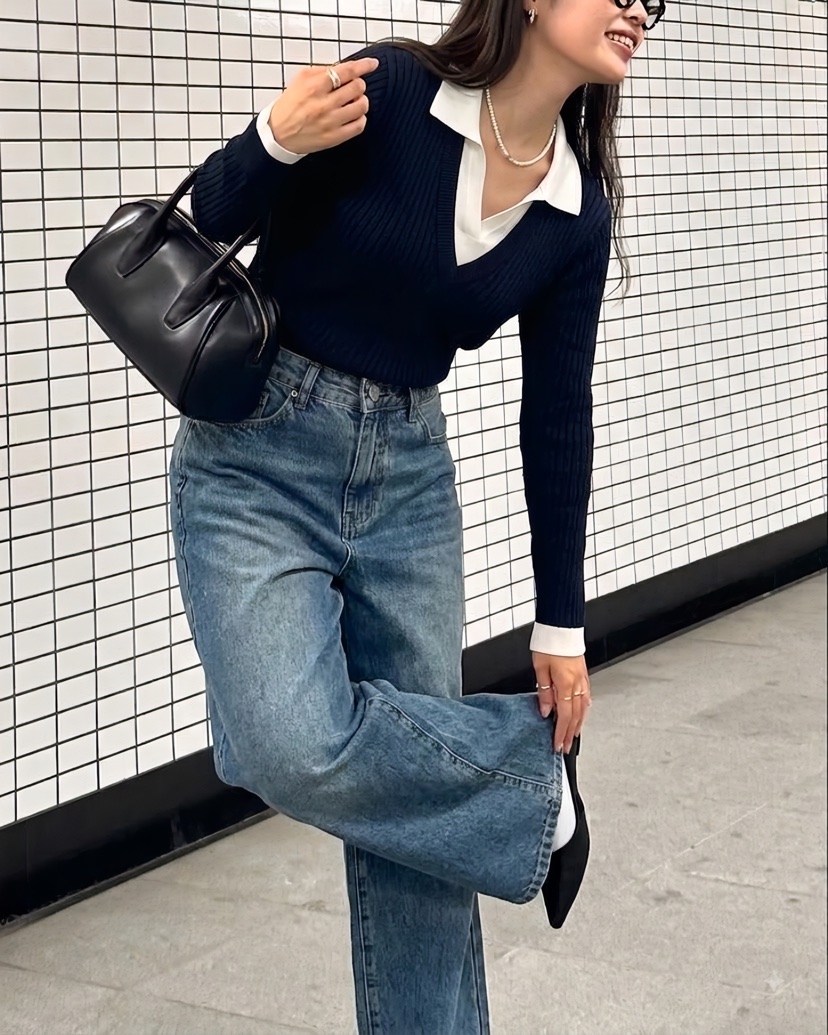 GLAD SOME東大門實拍26秋冬新品推薦休閑人氣真品針織衫GLAD SOME針織衫