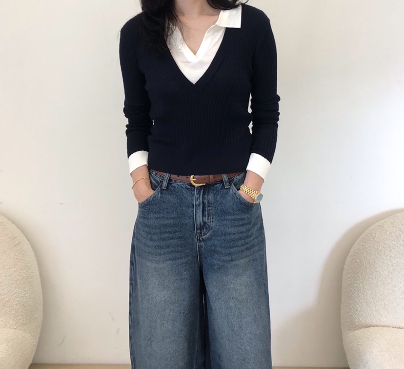 GLAD SOME東大門實拍26秋冬新品推薦休閑人氣真品針織衫GLAD SOME針織衫