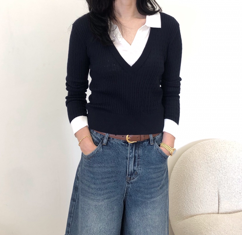 GLAD SOME東大門實拍26秋冬新品推薦休閑人氣真品針織衫GLAD SOME針織衫圖色2