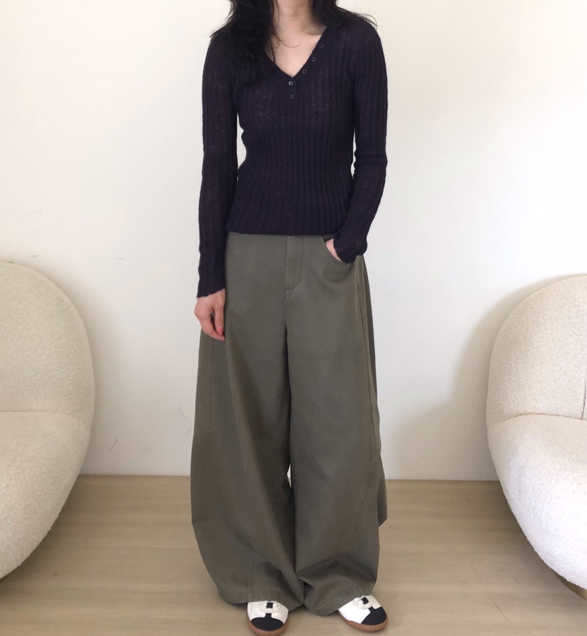GLAD SOME韓國代購26秋季新款時尚熱賣推薦休閑褲不含腰帶GLAD SOME休閑褲