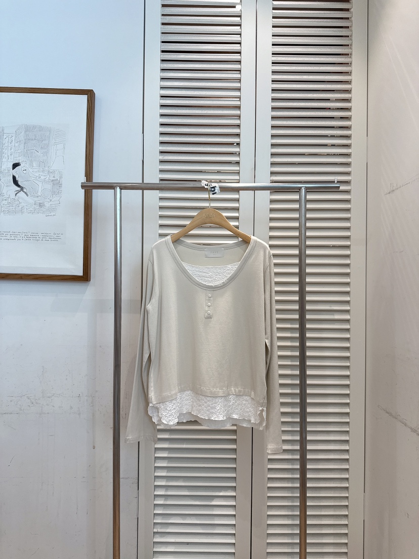 FAVE-L東大門代購女裝新品人氣休閑熱賣真品長袖T恤假兩件FAVE-L長袖T恤圖色3