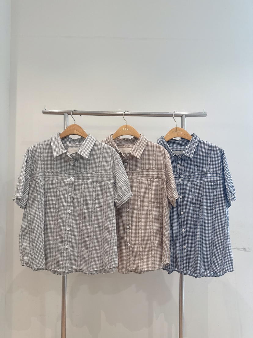 FAVE-L東大門實拍女士新品時尚真品推薦人氣熱賣襯衫蕾絲衫FAVE-L襯衫/蕾絲衫