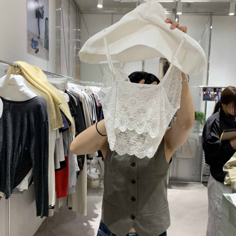 TEMPTING東大門實拍26秋冬新款熱賣休閑人氣吊帶背心蕾絲TEMPTING吊帶/背心