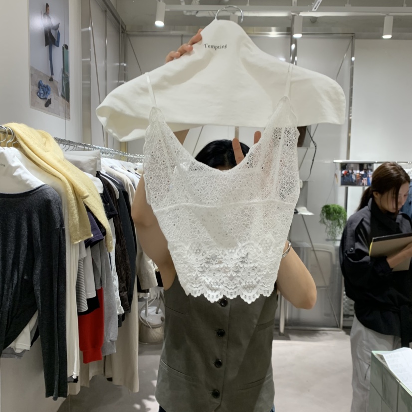 TEMPTING東大門實拍26秋冬新款熱賣休閑人氣吊帶背心蕾絲TEMPTING吊帶/背心圖色1