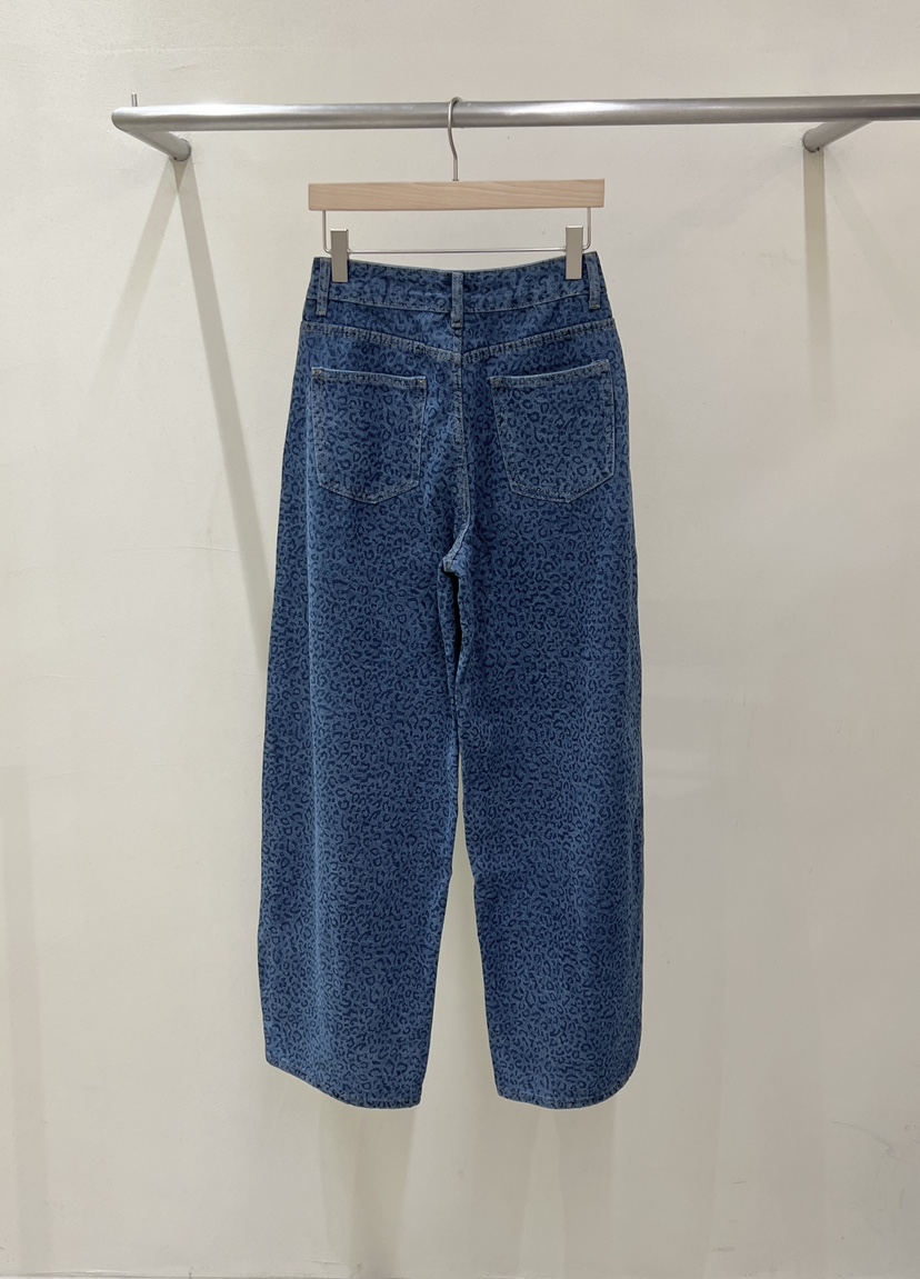 MARIE MARIE東大門代購女士新品熱賣推薦真品牛仔褲豹紋MARIE MARIE牛仔褲