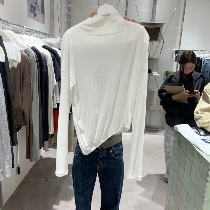 TEMPTING東大門直郵26秋冬新款熱賣真品時尚人氣休閑長袖T恤TEMPTING長袖T恤圖色1