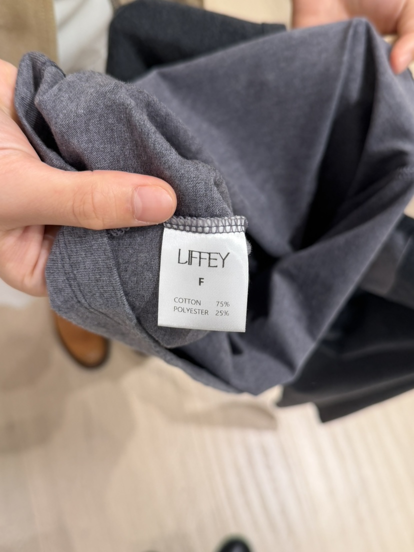 LIFFEY東大門實拍女裝新品真品時尚熱賣休閑長袖T恤插肩袖LIFFEY長袖T恤