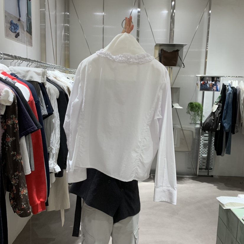 TEMPTING韓國代購26秋冬新品時尚推薦真品休閑襯衫蕾絲衫TEMPTING襯衫/蕾絲衫