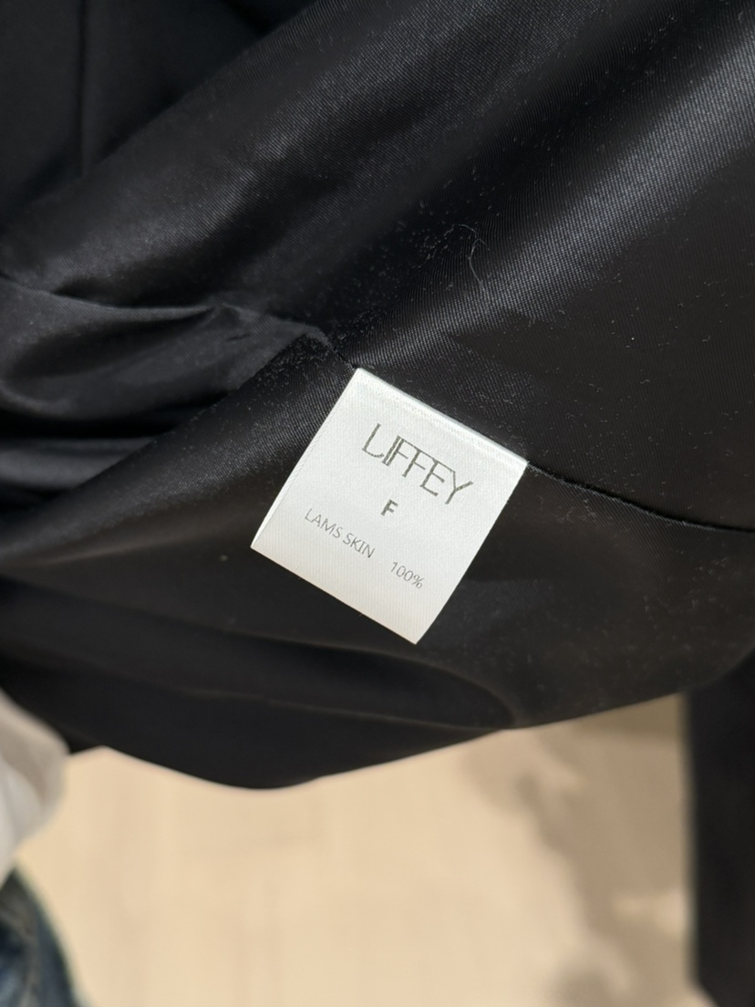 LIFFEY東大門實拍26秋冬新款真品推薦休閑人氣皮衣口袋羊皮LIFFEY皮衣