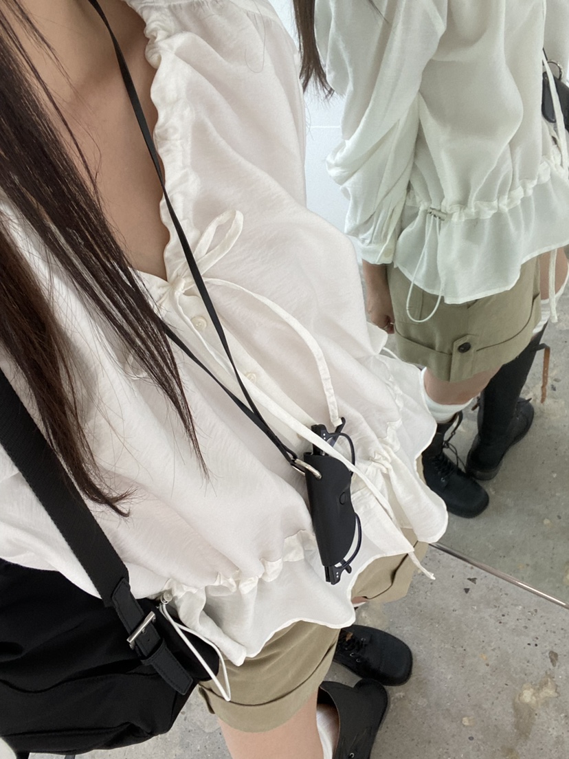 Verbena東大門代購女士新品熱賣推薦休閑時尚人氣襯衫蕾絲衫Verbena襯衫/蕾絲衫