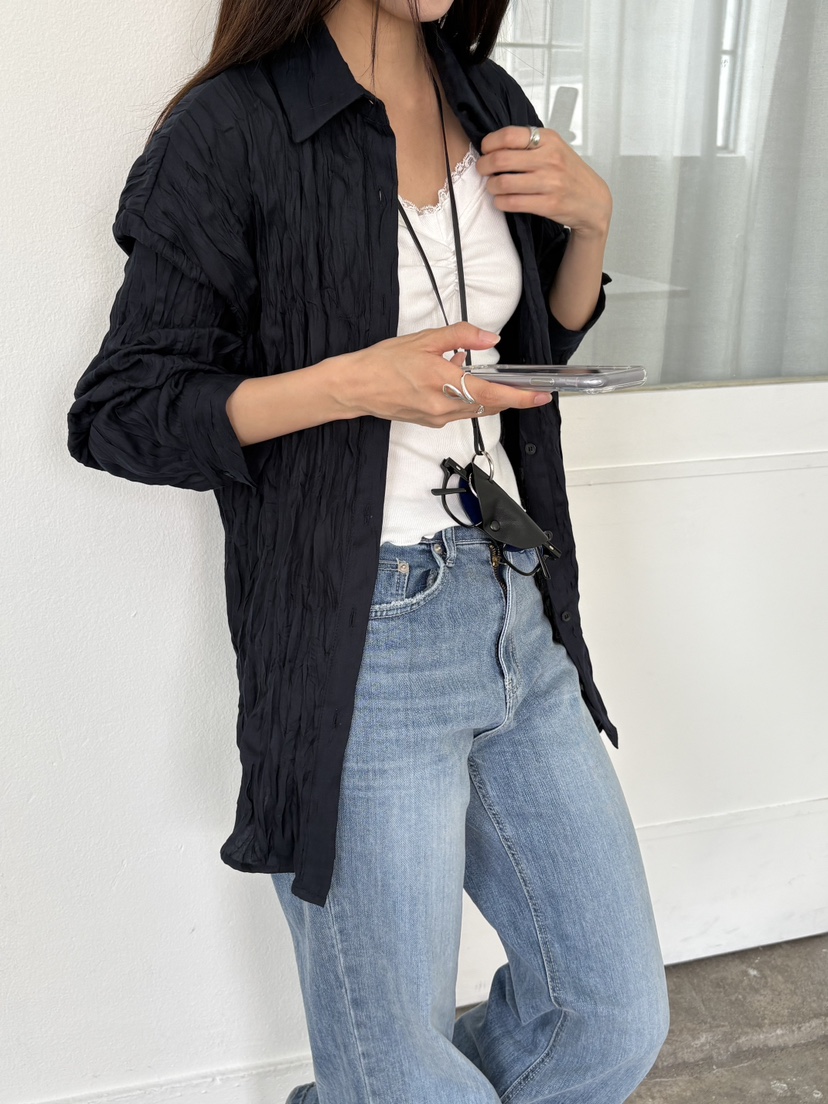 Verbena東大門代購女裝新品休閑熱賣時尚人氣推薦襯衫蕾絲衫Verbena襯衫/蕾絲衫