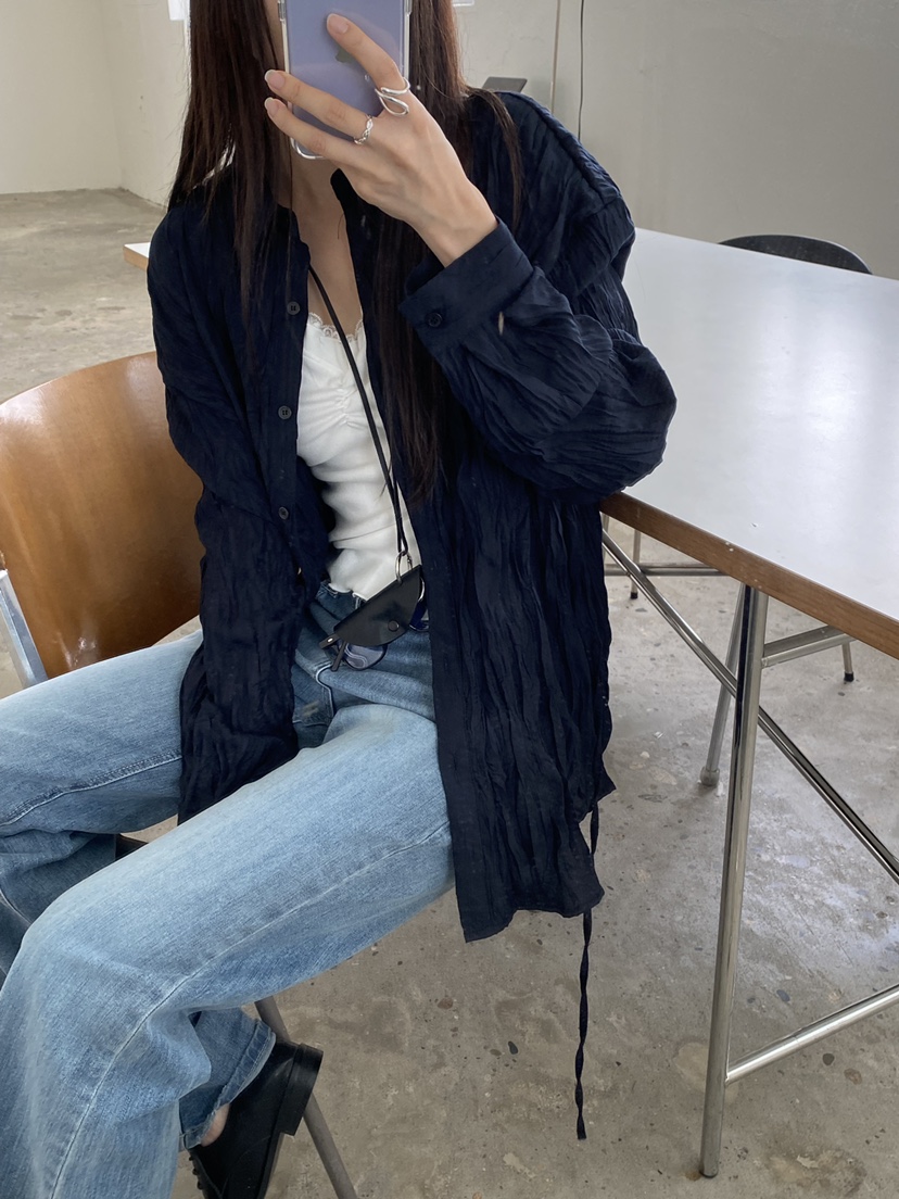 Verbena東大門代購女裝新品休閑熱賣時尚人氣推薦襯衫蕾絲衫Verbena襯衫/蕾絲衫圖色2