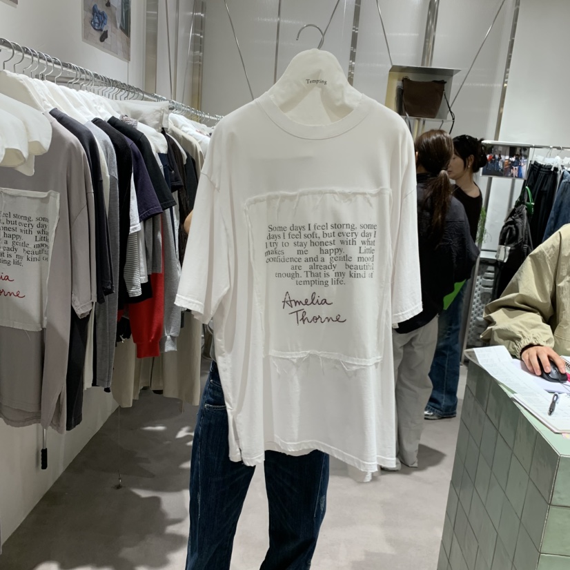 TEMPTING韓國代購女士新品真品推薦時尚人氣休閑熱賣T恤TEMPTINGT恤圖色1