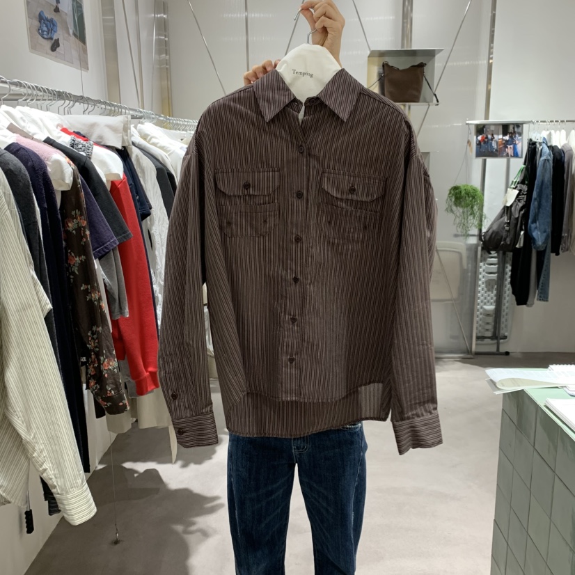 TEMPTING韓國直郵26秋冬新品真品推薦休閑熱賣襯衫蕾絲衫TEMPTING襯衫/蕾絲衫圖色1