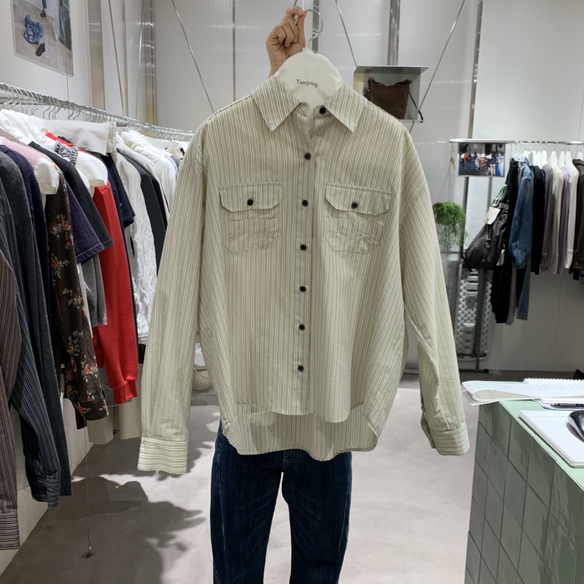 TEMPTING韓國直郵26秋冬新品真品推薦休閑熱賣襯衫蕾絲衫TEMPTING襯衫/蕾絲衫圖色2