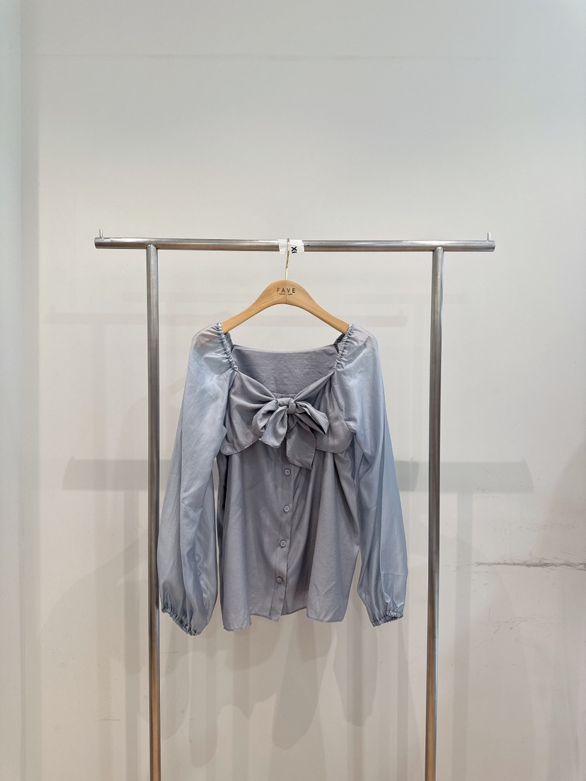 FAVE-L東大門實拍女士新品真品時尚休閑推薦襯衫蕾絲衫絲帶FAVE-L襯衫/蕾絲衫圖色3