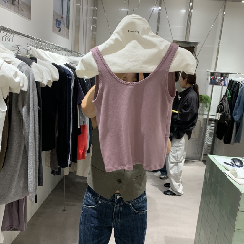 TEMPTING東大門代購女裝新品人氣推薦休閑時尚吊帶背心無袖TEMPTING吊帶/背心圖色2