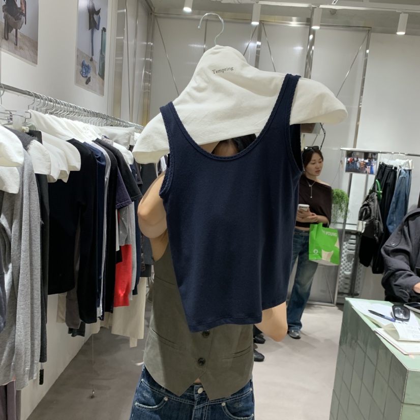TEMPTING東大門代購女裝新品人氣推薦休閑時尚吊帶背心無袖TEMPTING吊帶/背心圖色7