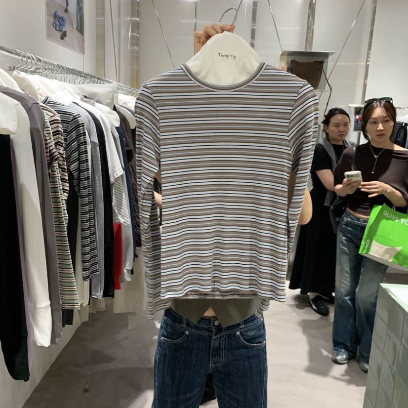 TEMPTING韓國代購26秋季新品時尚推薦休閑真品人氣長袖T恤TEMPTING長袖T恤圖色3