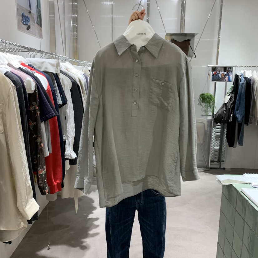 TEMPTING東大門直郵26秋季新品熱賣人氣休閑推薦襯衫蕾絲衫TEMPTING襯衫/蕾絲衫圖色1