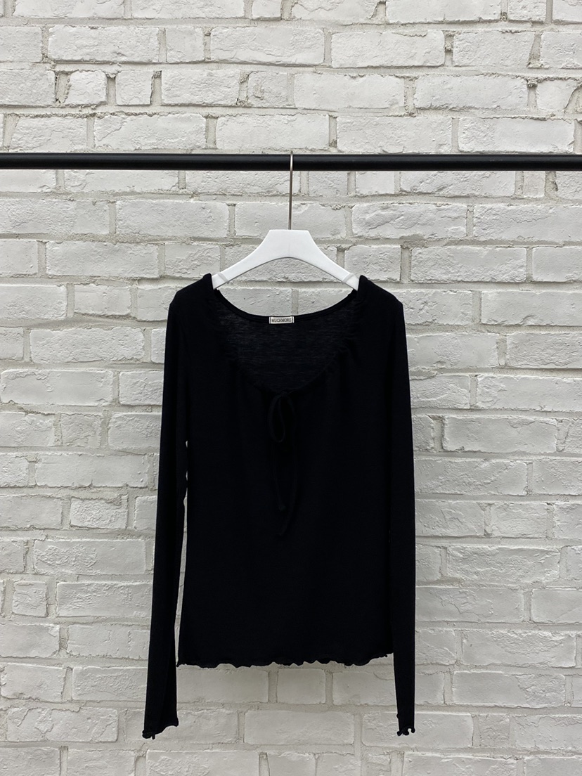 MUCH MORE/JACKPOT韓國直郵女士新品真品休閑熱賣長袖T恤MUCH MORE/JACKPOT長袖T恤圖色4黑色