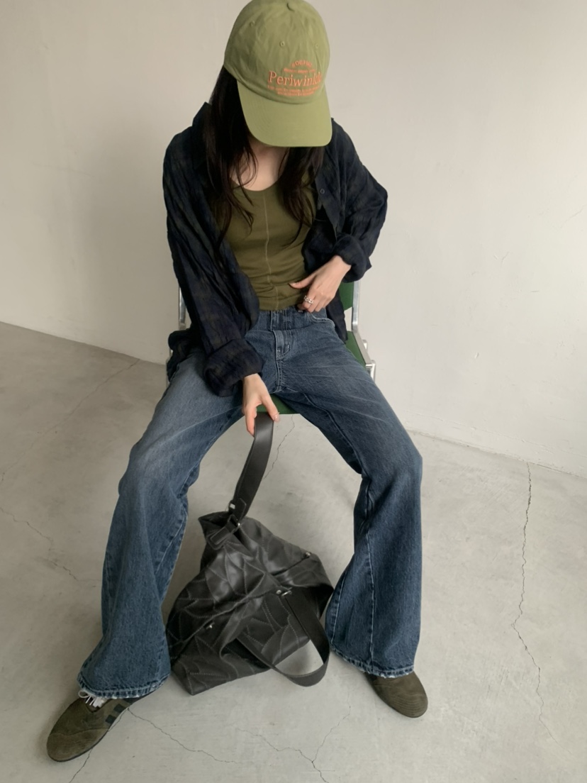 LE AVE東大門代購女士新品推薦休閑熱賣真品人氣牛仔褲喇叭LE AVE牛仔褲