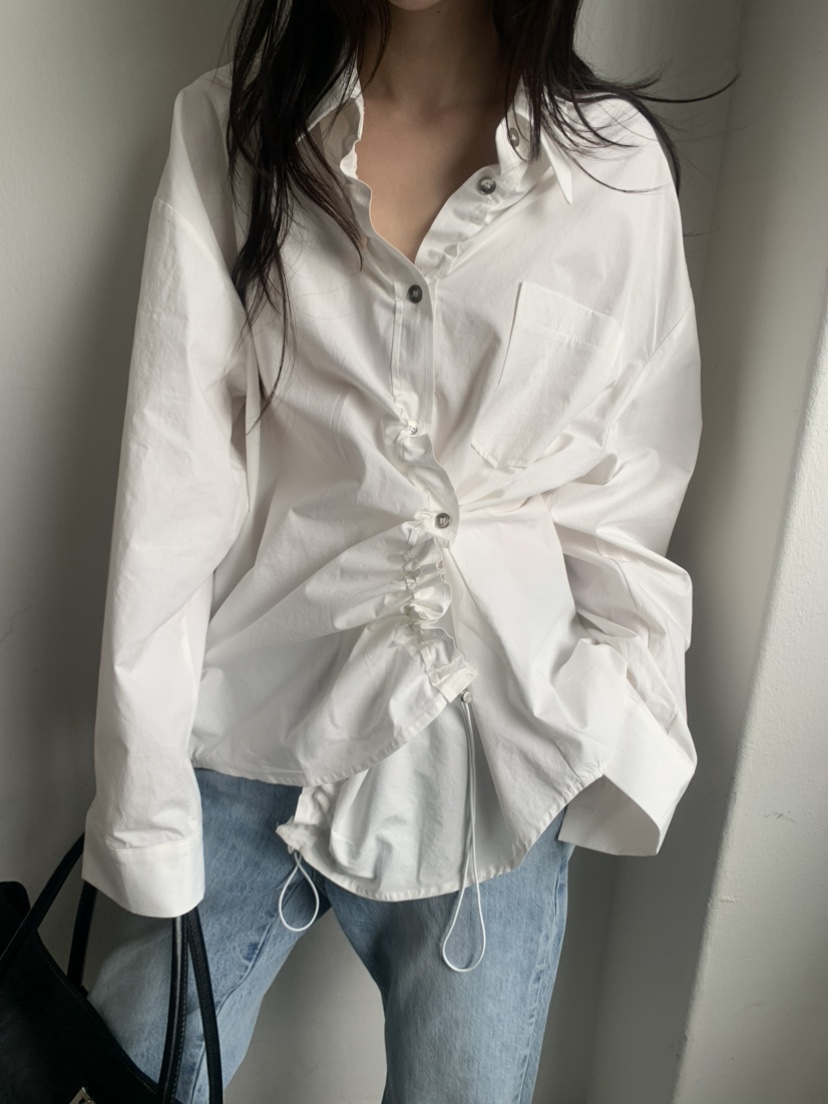 LE AVE韓國代購女裝新品真品時尚推薦休閑人氣襯衫蕾絲衫LE AVE襯衫/蕾絲衫