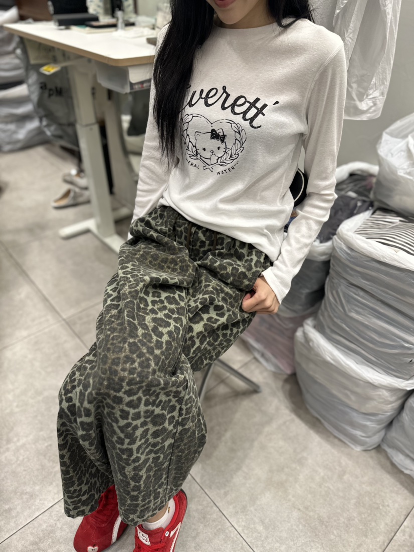 CELLI韓國直郵女裝新款真品休閑推薦時尚熱賣長袖T恤羅紋CELLI長袖T恤
