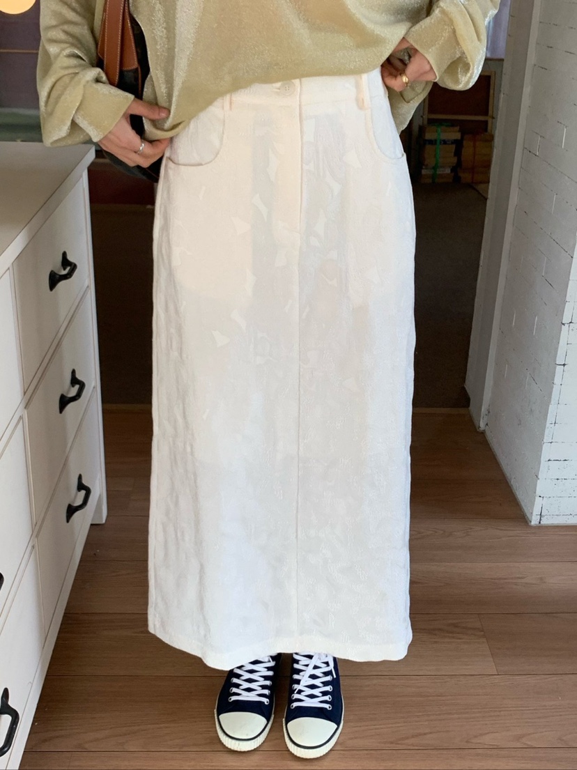 COBALT BLUE韓國代購女裝新品熱賣時尚推薦人氣長裙刺繡COBALT BLUE長裙圖色2