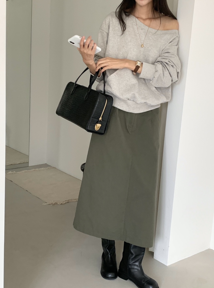 WOOD韓國代購女士新款推薦休閑時尚人氣真品熱賣長裙棉WOOD-2件起長裙