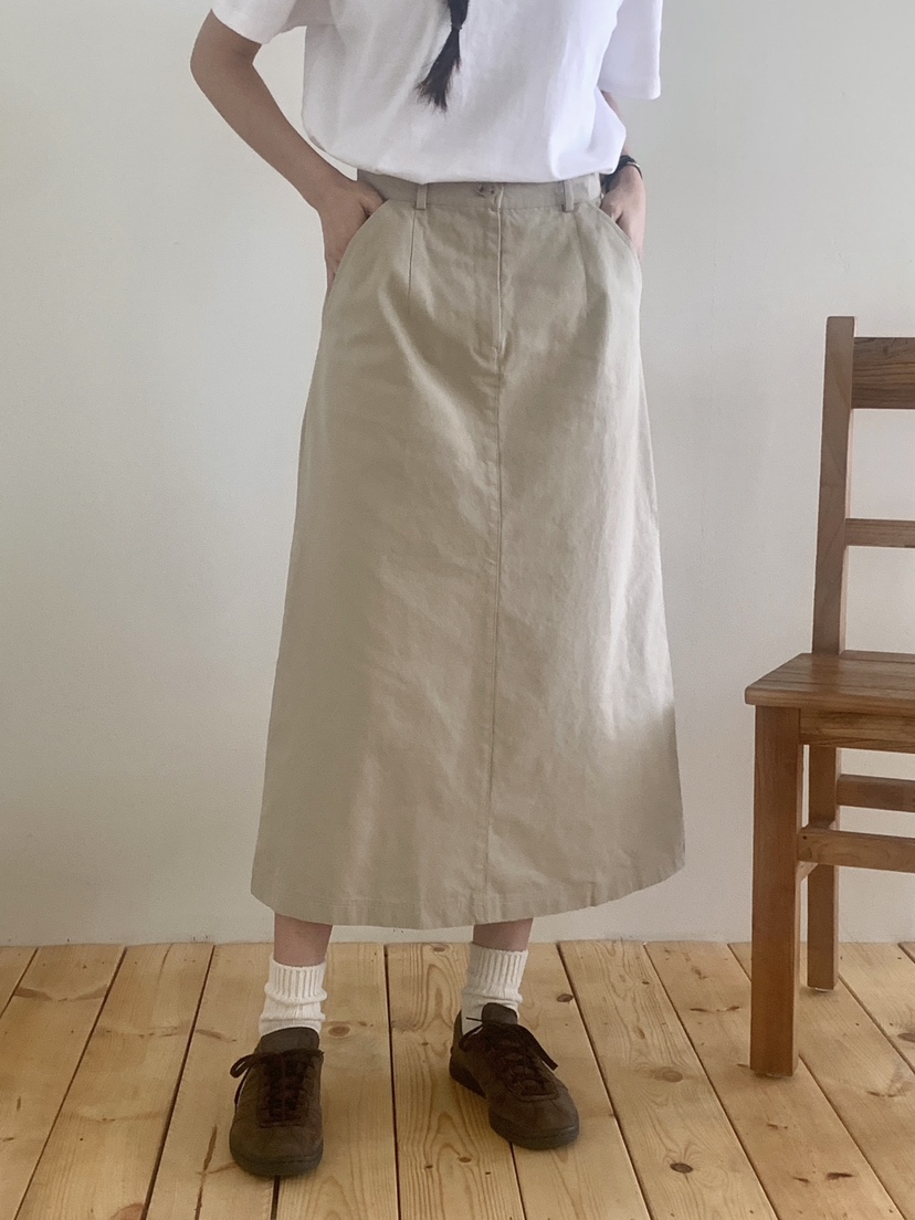WOOD韓國代購女士新款推薦休閑時尚人氣真品熱賣長裙棉WOOD-2件起長裙圖色1