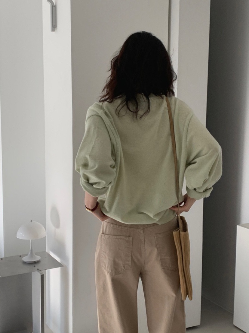 WOOD東大門實拍26秋冬新款人氣時尚推薦真品針織衫羊毛開衫WOOD-2件起針織衫