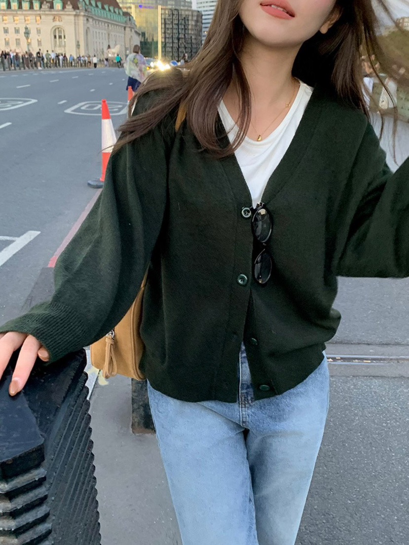 WOOD東大門實拍26秋冬新款人氣時尚推薦真品針織衫羊毛開衫WOOD-2件起針織衫