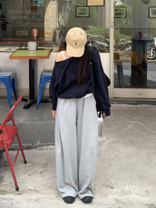 WOOD韓國代購女士新款時尚推薦真品熱賣休閑衛衣不對稱口袋WOOD-2件起衛衣圖色2