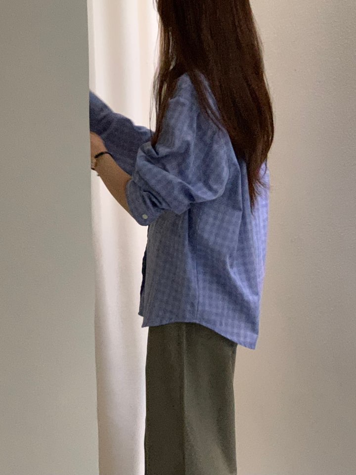 NOTICE東大門代購女士新款真品推薦時尚人氣襯衫蕾絲衫格子NOTICE襯衫/蕾絲衫
