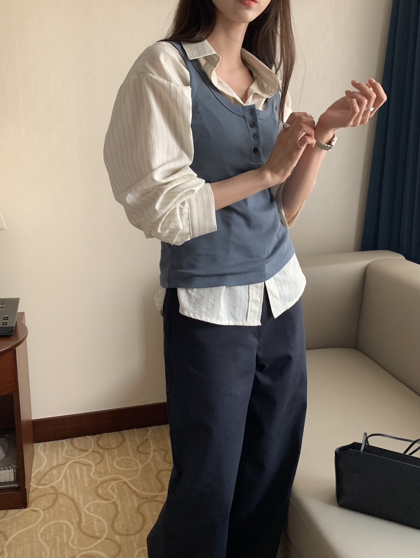 NOTICE東大門實拍女裝新款時尚休閑人氣真品推薦吊帶背心NOTICE吊帶/背心