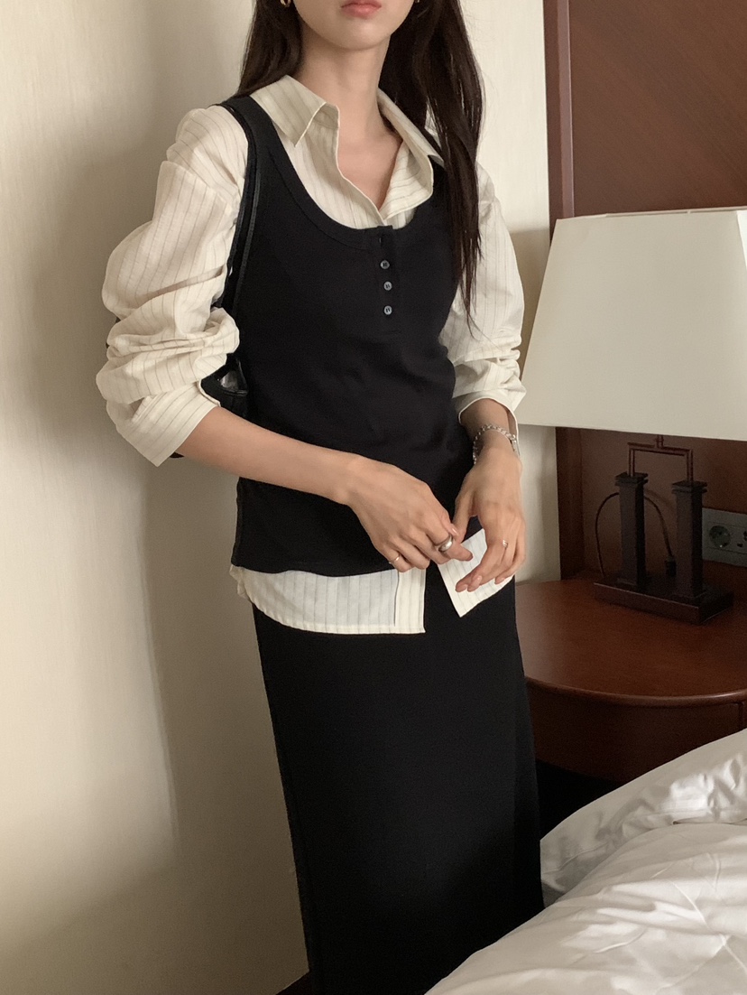 NOTICE東大門實拍女裝新款時尚休閑人氣真品推薦吊帶背心NOTICE吊帶/背心