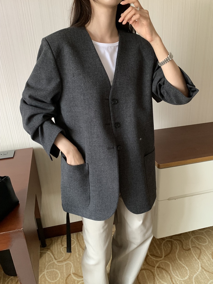 NOTICE東大門代購女裝新款時尚人氣休閑熱賣西裝西服含腰帶NOTICE西裝/西服