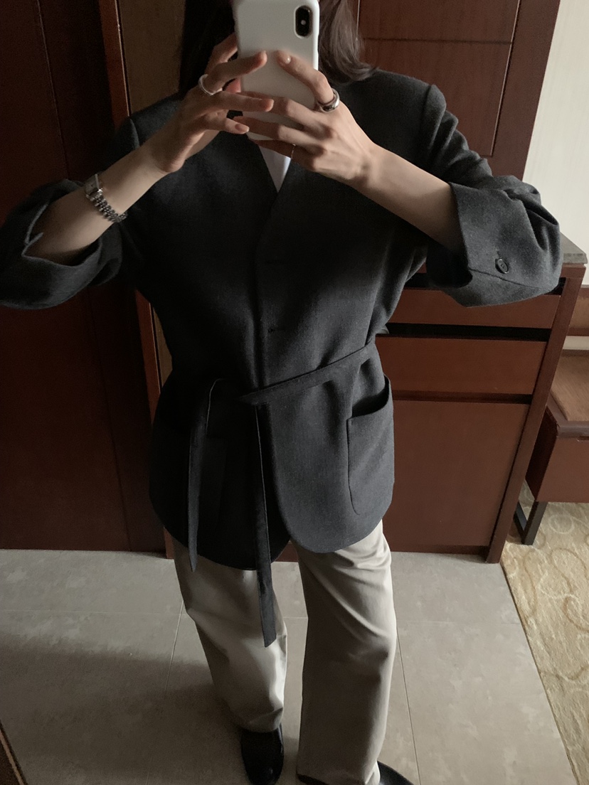 NOTICE東大門代購女裝新款時尚人氣休閑熱賣西裝西服含腰帶NOTICE西裝/西服