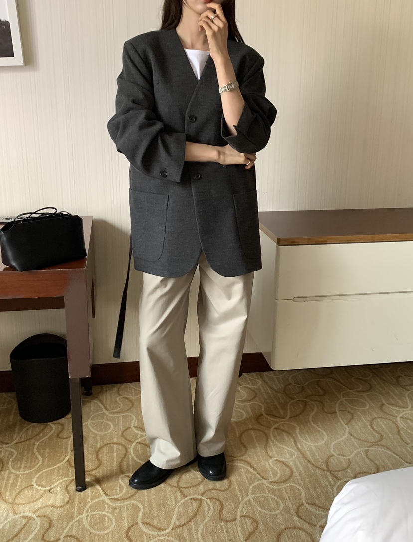 NOTICE東大門代購女裝新款時尚人氣休閑熱賣西裝西服含腰帶NOTICE西裝/西服