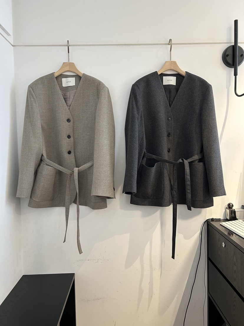 NOTICE東大門代購女裝新款時尚人氣休閑熱賣西裝西服含腰帶NOTICE西裝/西服