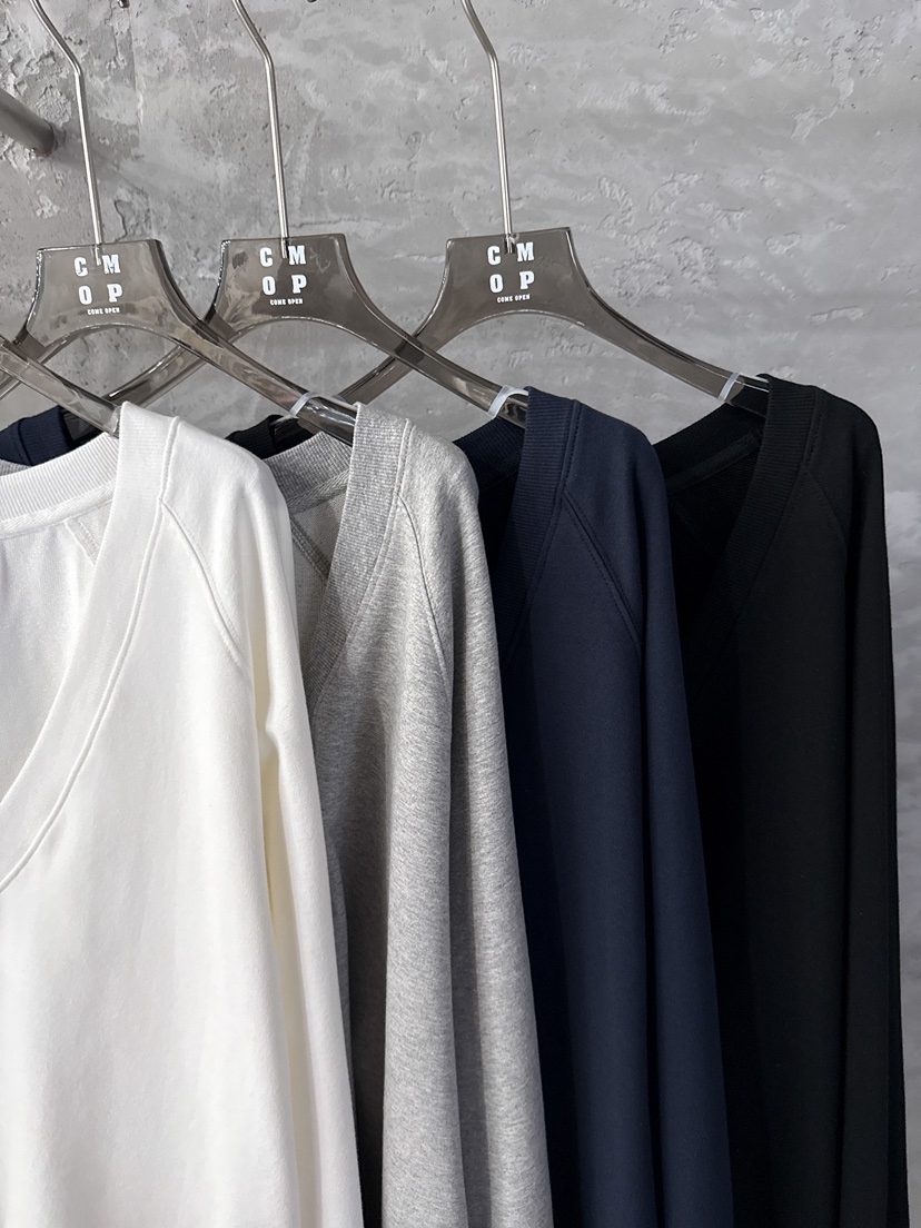 COME OPEN/HAPER東大門代購女裝新品時尚衛衣斜紋棉布V領深VCMOP/COME OPEN-HAPER衛衣