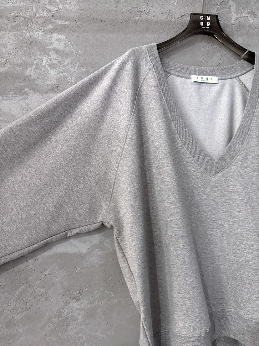 COME OPEN/HAPER東大門代購女裝新品時尚衛衣斜紋棉布V領深VCMOP/COME OPEN-HAPER衛衣