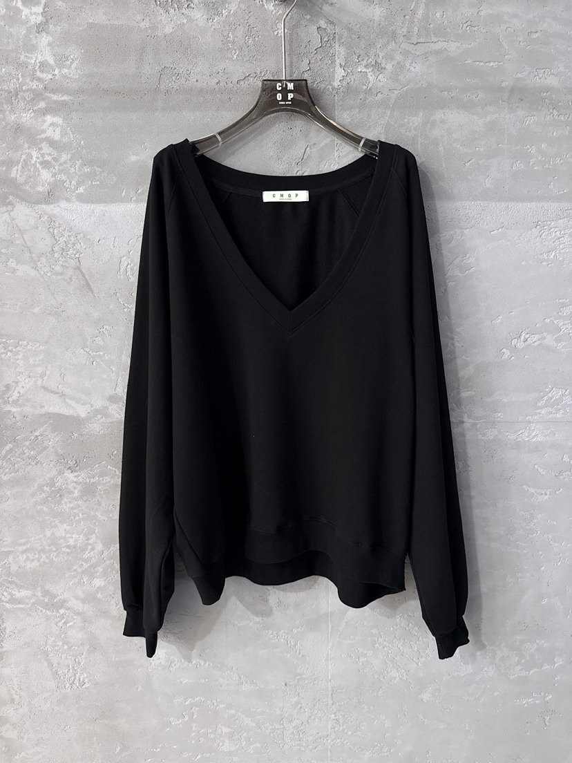 COME OPEN/HAPER東大門代購女裝新品時尚衛衣斜紋棉布V領深VCMOP/COME OPEN-HAPER衛衣圖色4