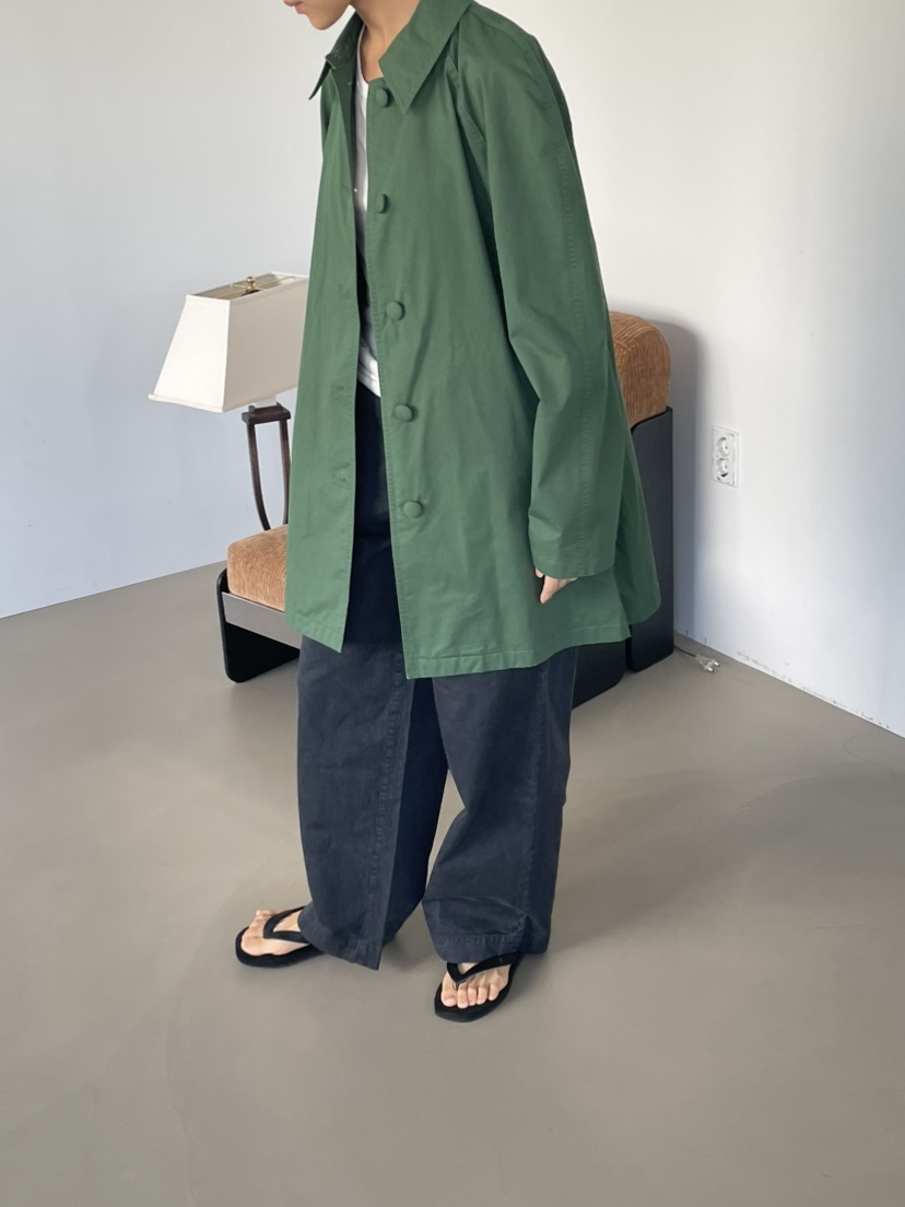JEONG GAM STUDIOS東大門代購26秋季新品時尚長款風衣棉質JEONG GAM STUDIOS長款風衣