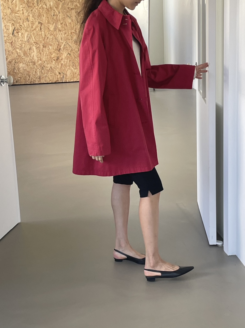 JEONG GAM STUDIOS東大門代購26秋季新品時尚長款風衣棉質JEONG GAM STUDIOS長款風衣