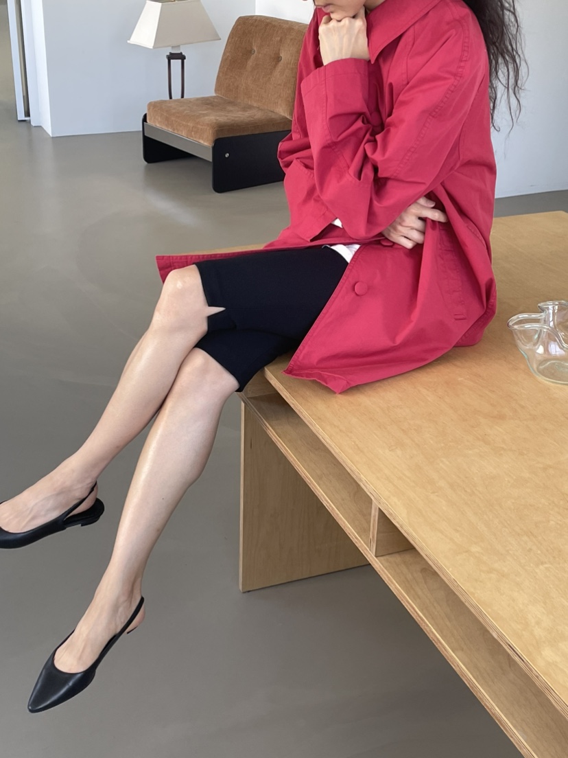 JEONG GAM STUDIOS東大門代購26秋季新品時尚長款風衣棉質JEONG GAM STUDIOS長款風衣