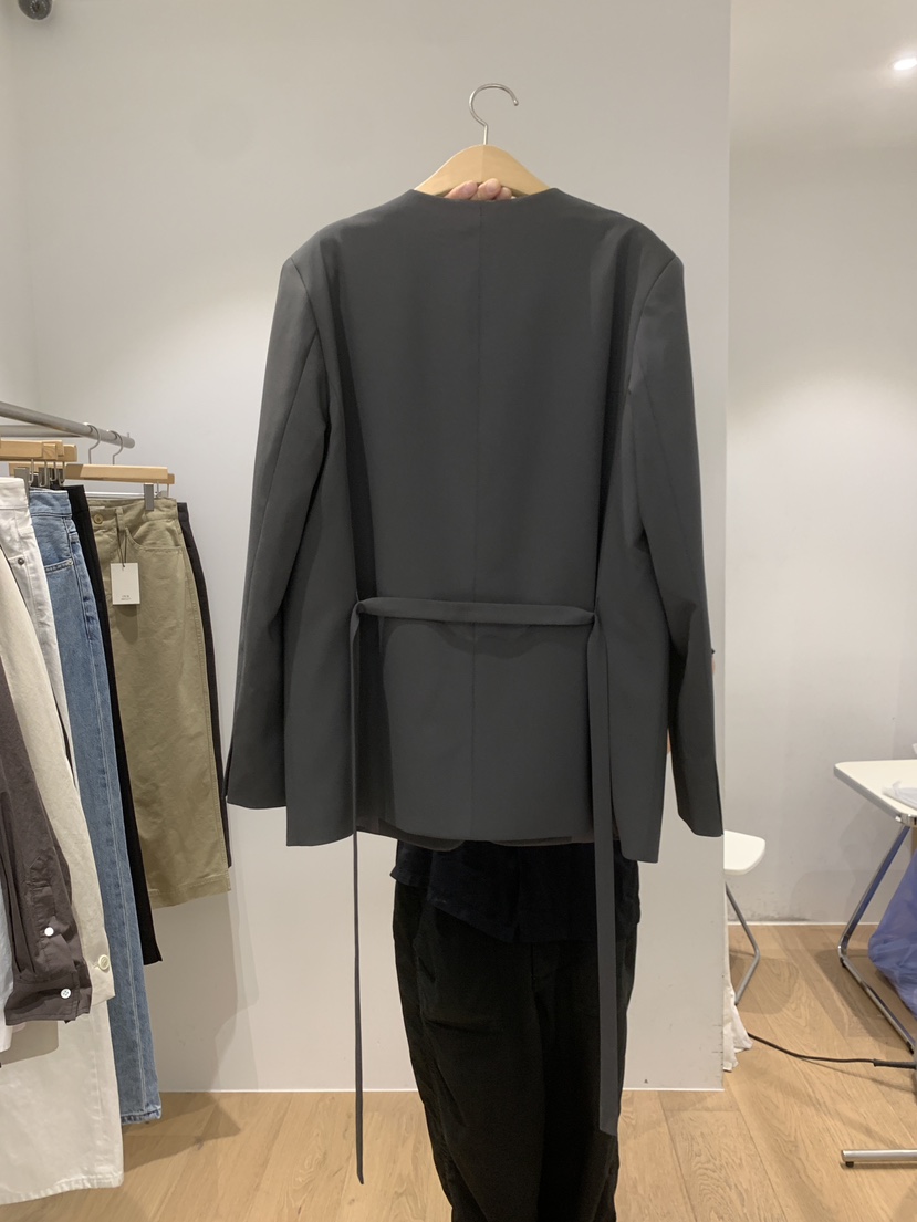 OUR-A/NOVAE東大門代購女士新品時尚真品夾克含腰帶系帶OUR/NOVAE夾克