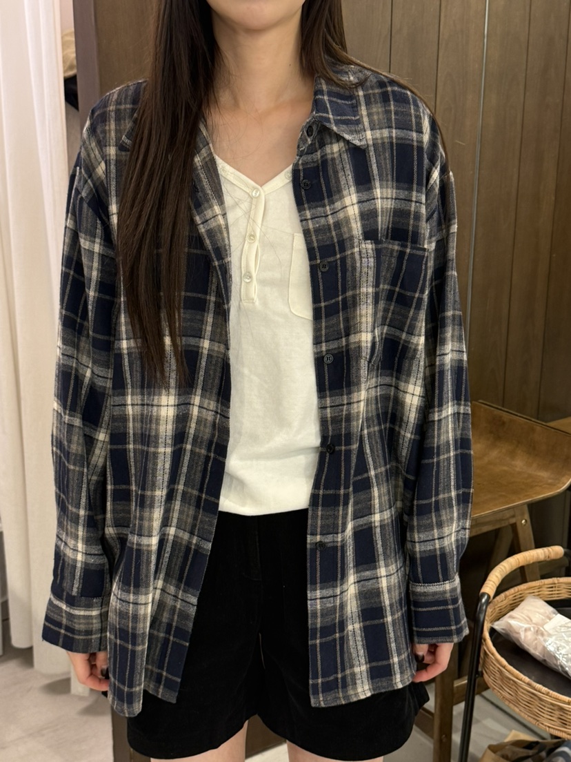 LEGACY東大門直郵女士新款休閑真品時尚人氣襯衫蕾絲衫格子LEGACY襯衫/蕾絲衫圖色1