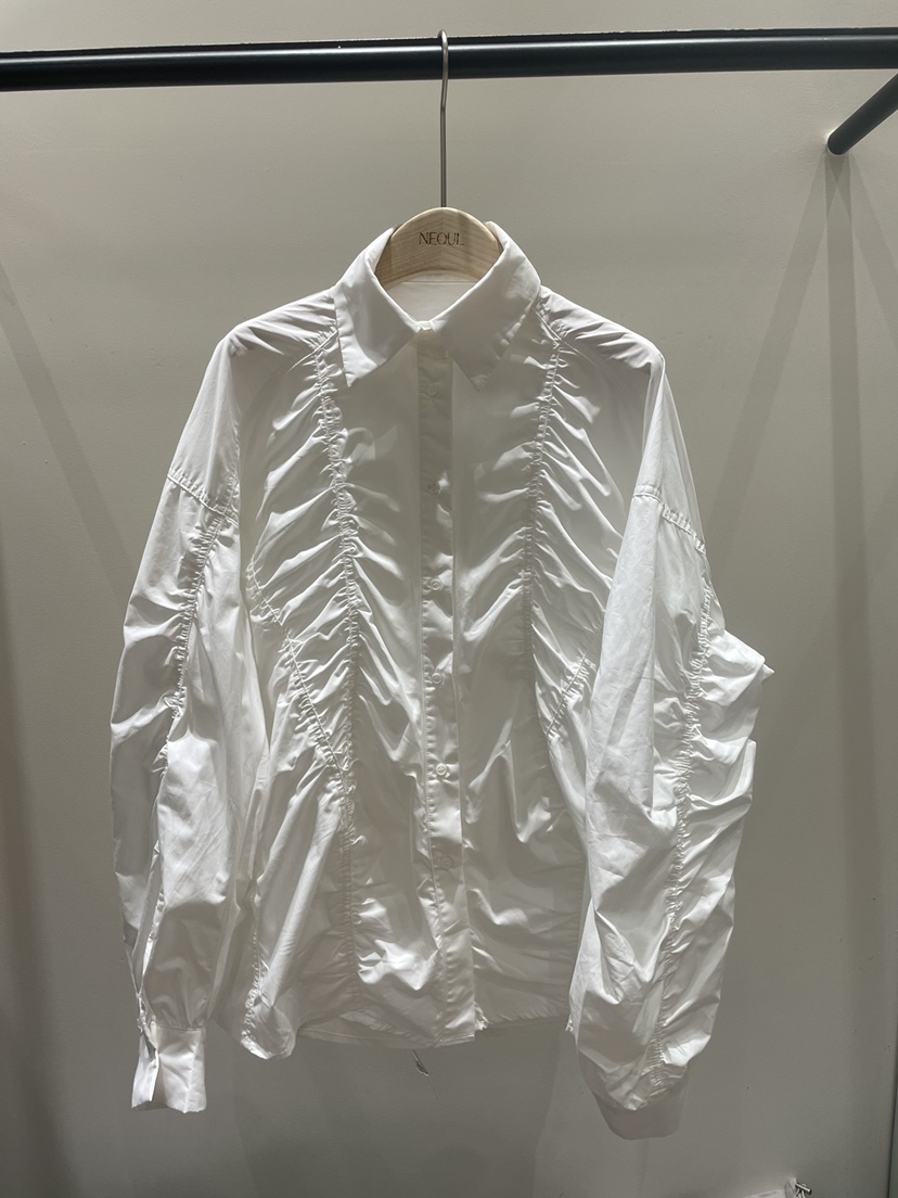 NEOUL東大門直郵26秋季新品真品人氣推薦休閑時尚襯衫蕾絲衫NEOUL/ahin雙領標簽襯衫/蕾絲衫圖色1